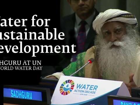 Sadhguru at UN on World Water Day – Water for Sustainable Development